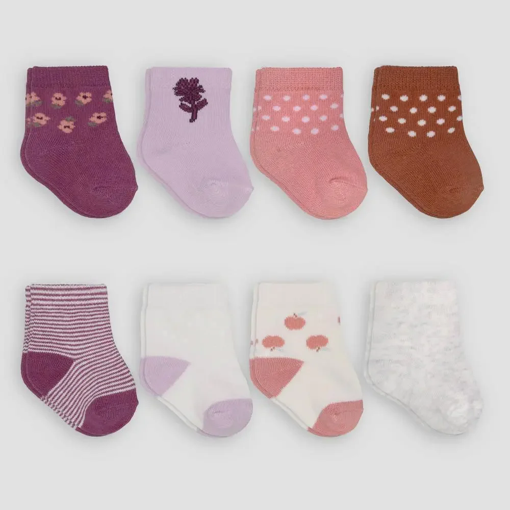 Baby Girls' 8pk Floral Crew Socks | Carters | 3-12 mos